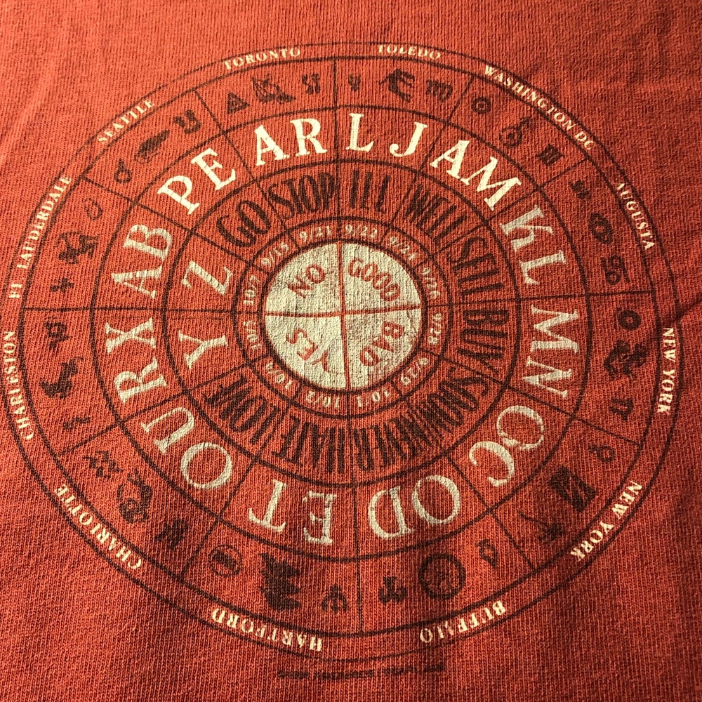 Pearl Jam No Code 1996 Concert T-Shirt Large, Single Stitch